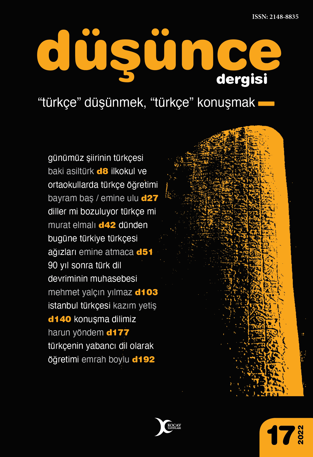 Düşünce Dergisi Sayı 17 Türkçe