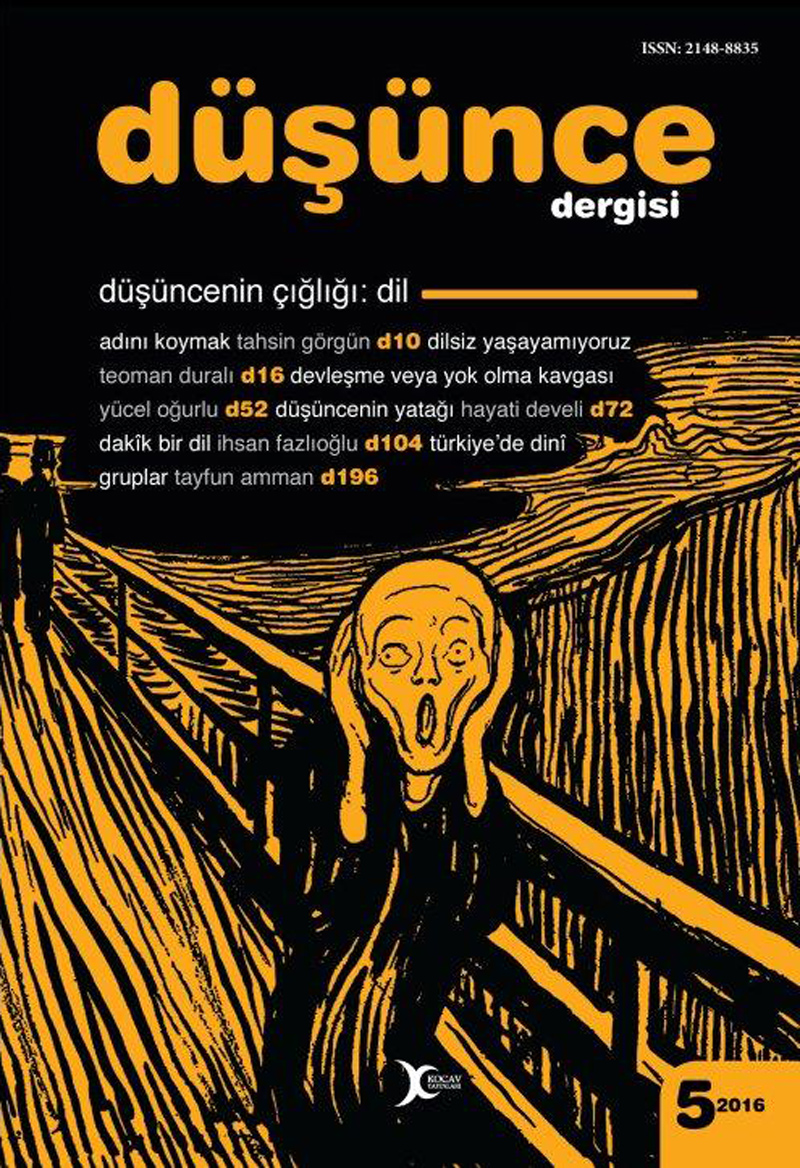 Düşünce Dergisi Sayı 5 Dil